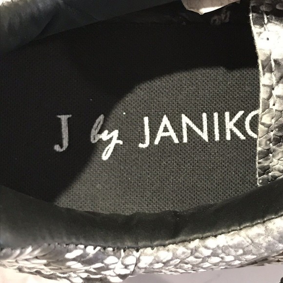 J By Janiko Sneakers Flatform 39 US 9 Womens Snakeskin Python Leather New - Picture 8 of 12